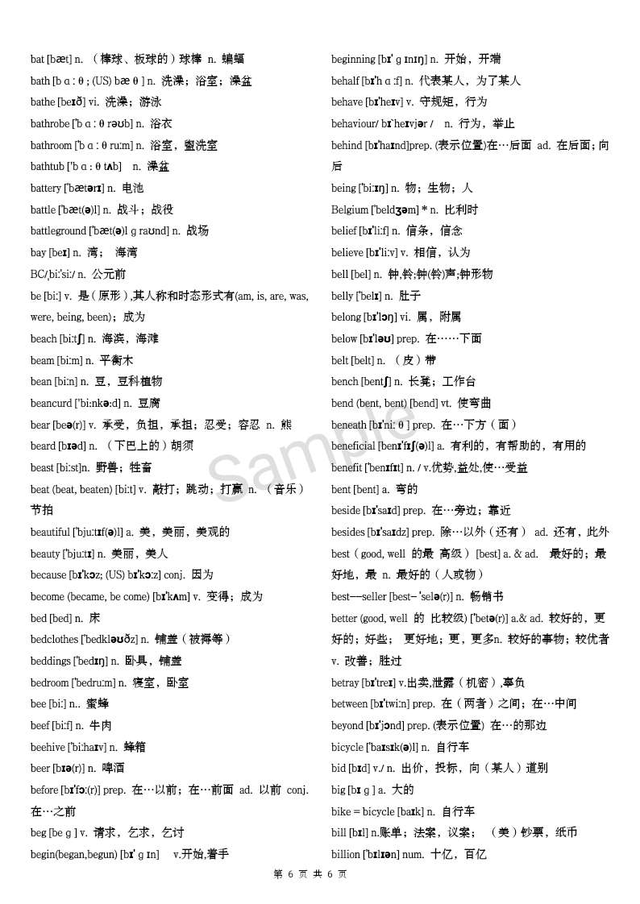 大学英语考纲必备3500词!人手一份,不再忧虑词汇量,高一到高三插图(7)